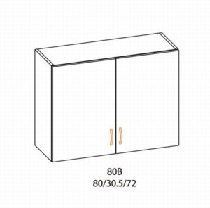 OLA горен шкаф 80В елша